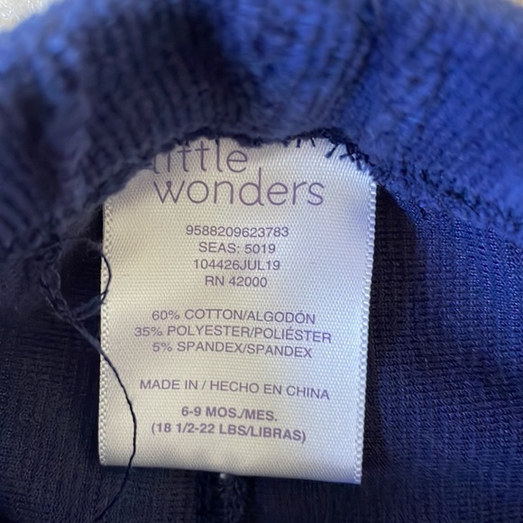 Little Wonders Velvet Navy Pants - Picture 3 of 4